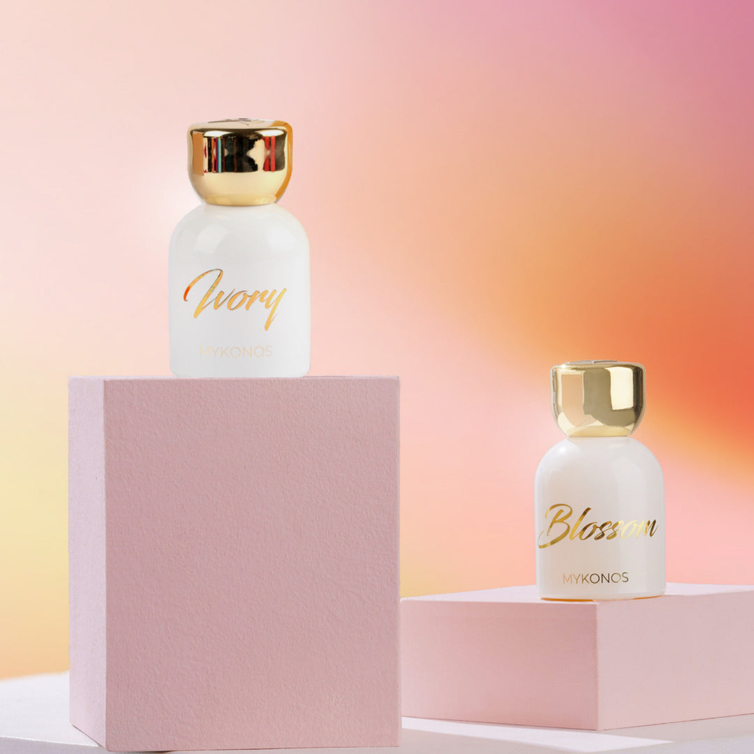 Mykonos Blossom Eau de Parfum – styled shot 2