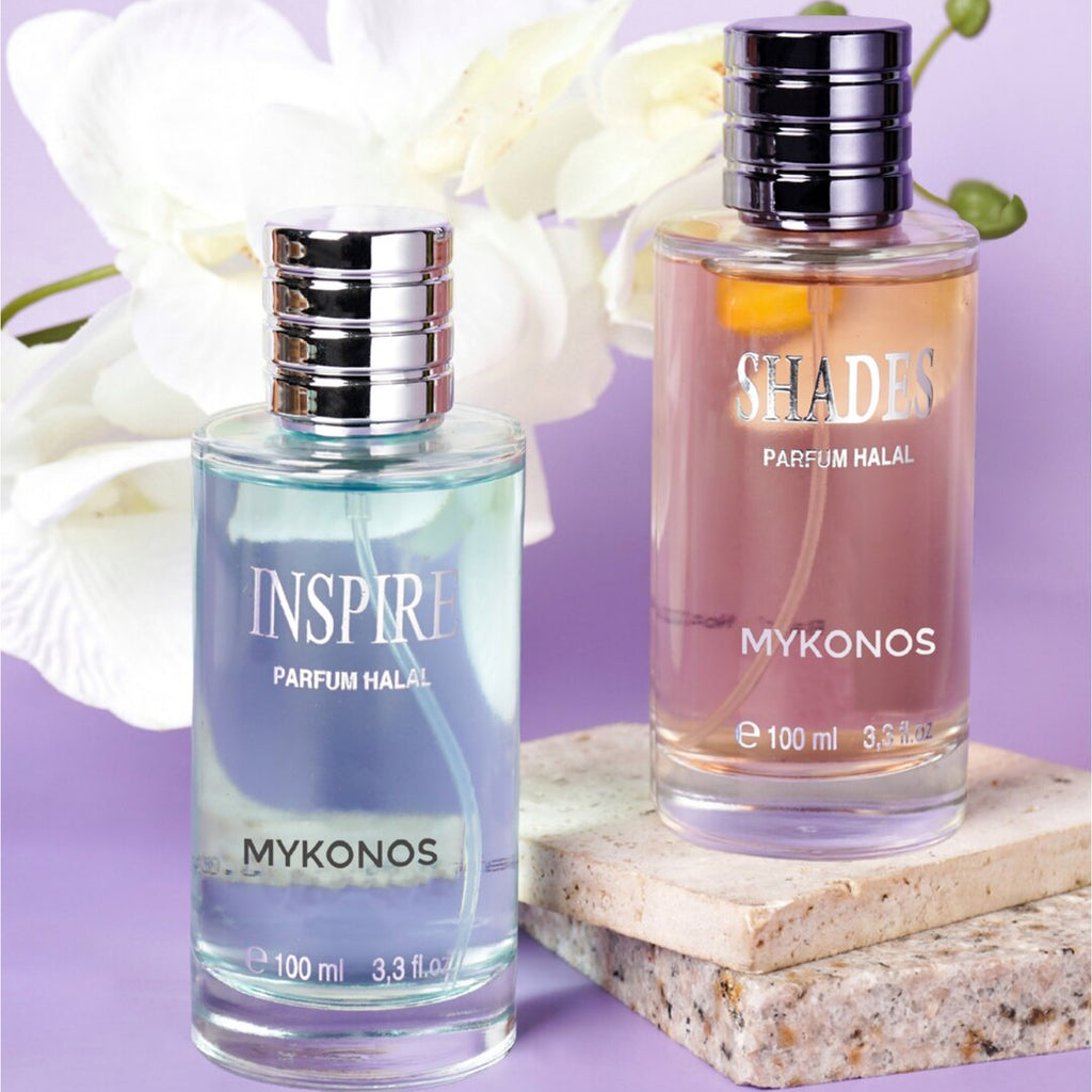 Mykonos Inspire Perfume – styled shot 1
