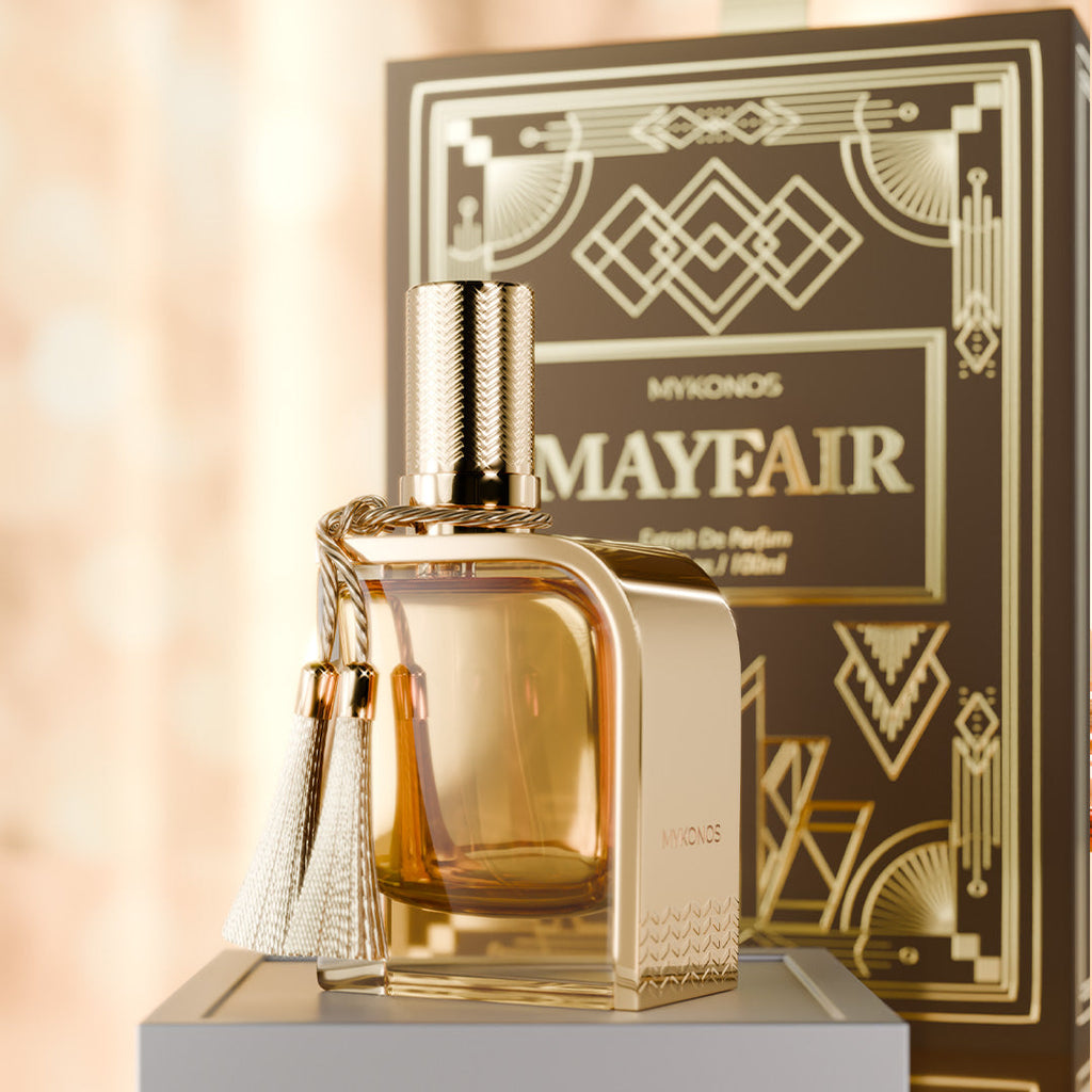 Mykonos Mayfair Extrait de Parfum – styled shot 1