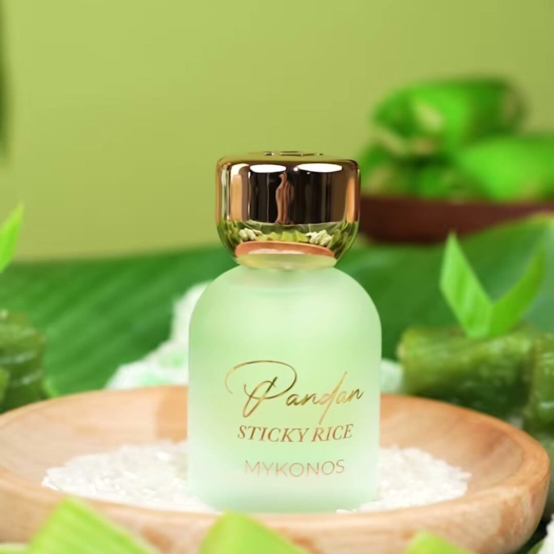 Mykonos Pandan Sticky Rice Eau de Parfum – styled shot 1
