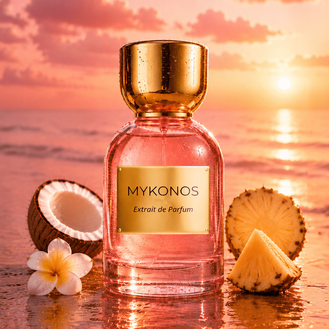 Mykonos Paradise Extrait de Parfum – styled shot