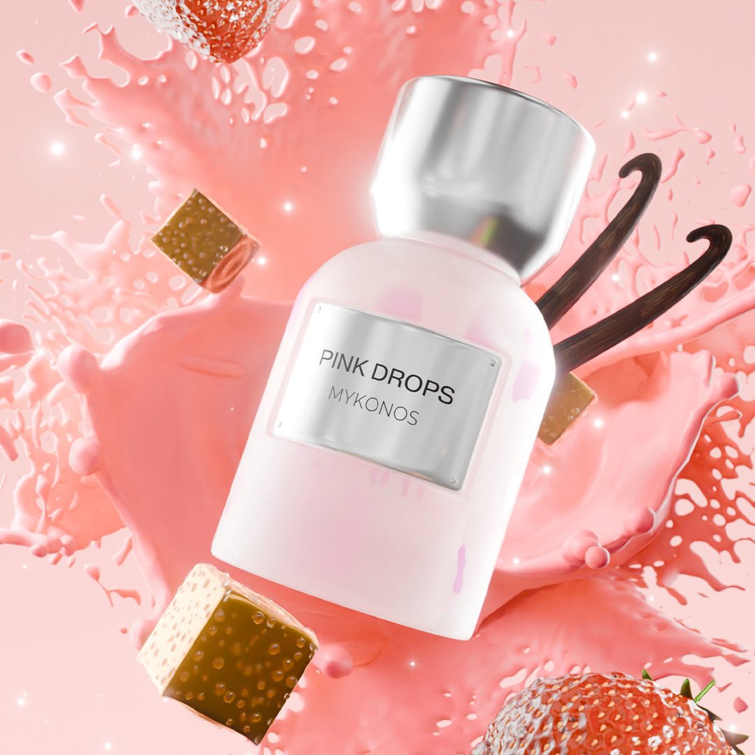 Mykonos Pink Drops Extrait de Parfum – styled shot 1
