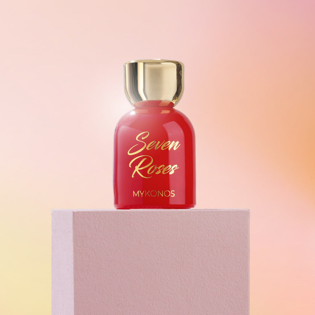 Mykonos Seven Roses Eau de Parfum – styled shot 1