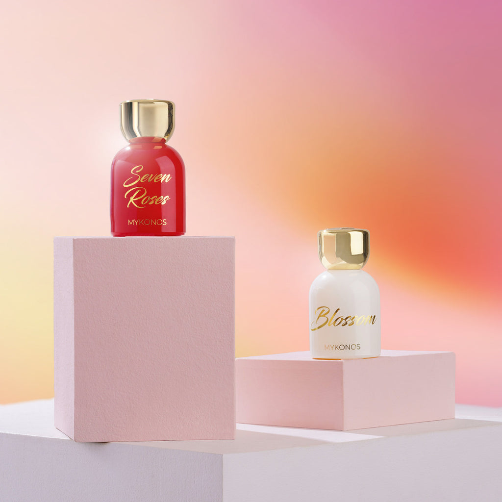 Mykonos Seven Roses Eau de Parfum – styled shot 2