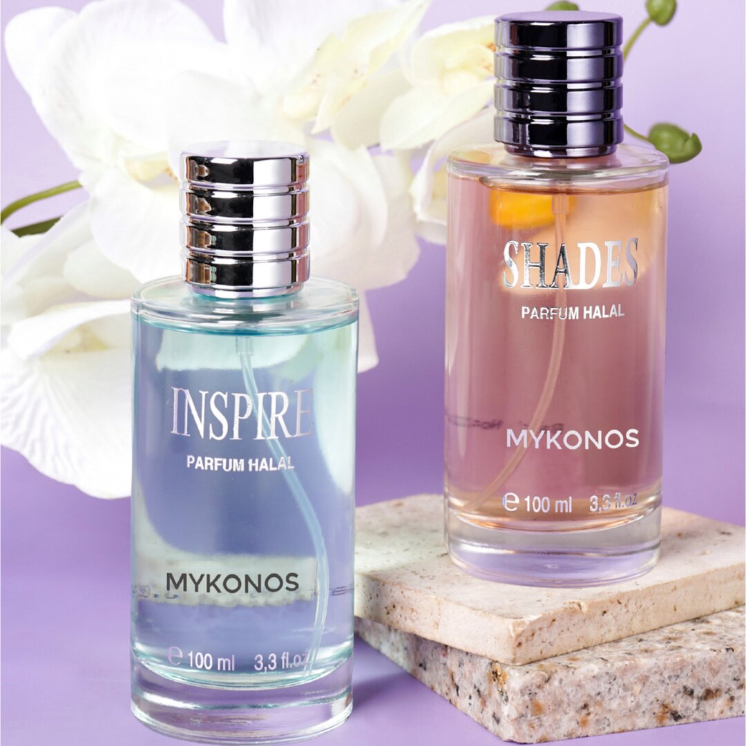 Mykonos Shades Perfume – styled shot 1