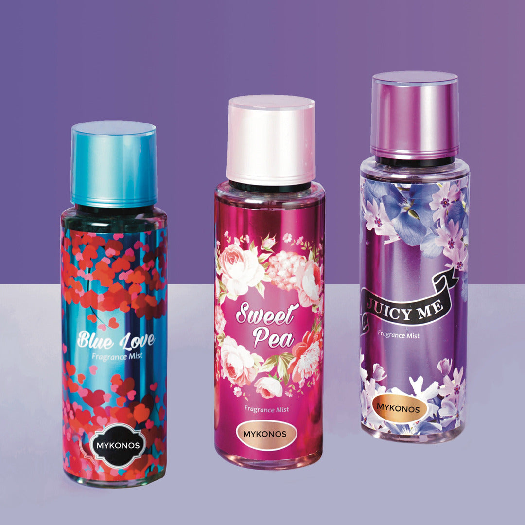 Mykonos Sweet Pea Fragrance Mist – styled shot 1