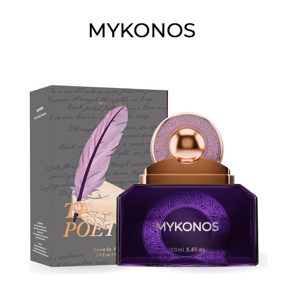 Mykonos Tea Poetry Extrait de Parfum – bottle and box