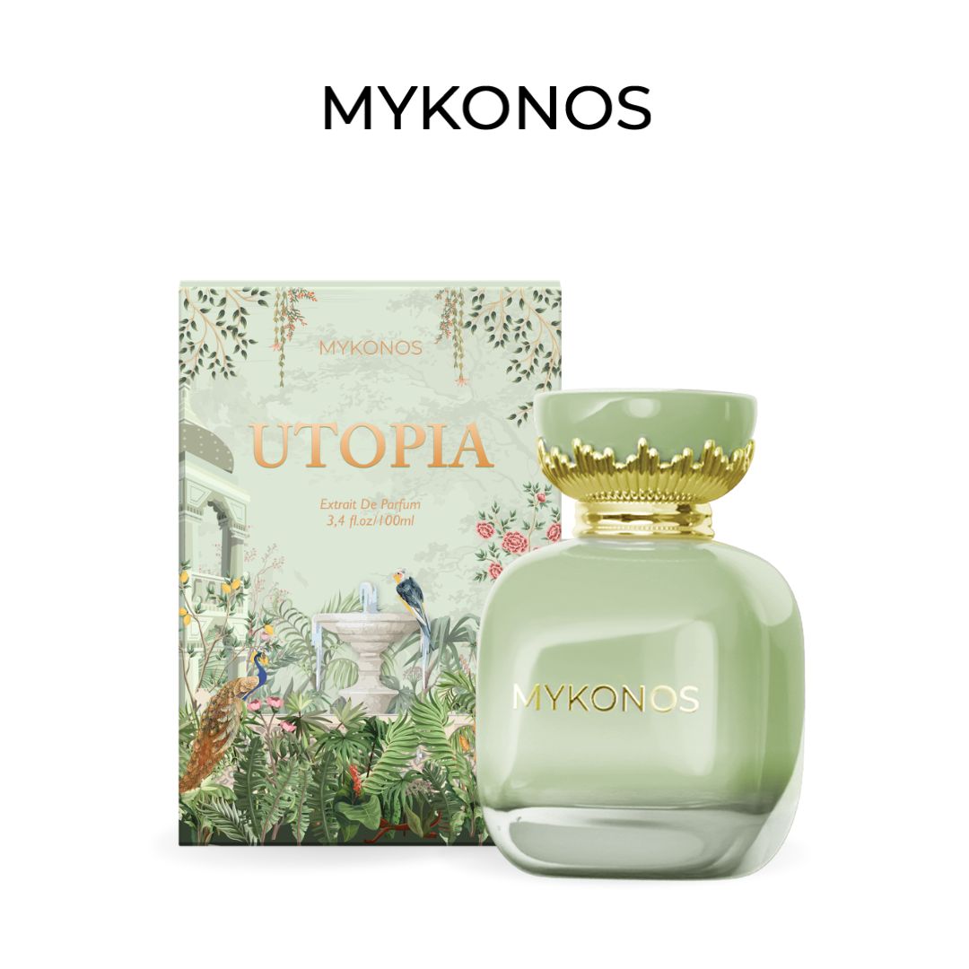Mykonos Utopia Extrait de Parfum – bottle and box