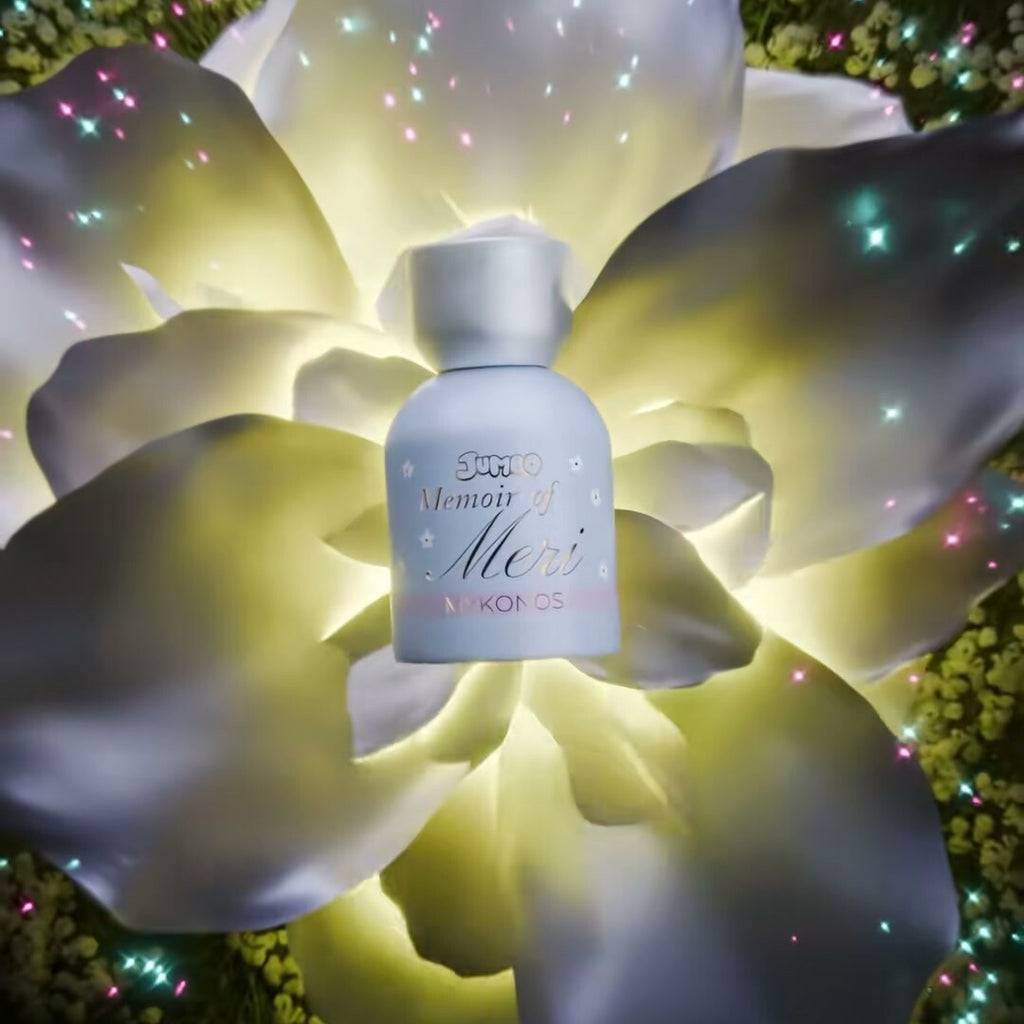 Mykonos x Jumbo Memoir of Meri Extrait de Parfum – styled shot 2