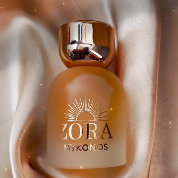 Mykonos Zora Eau de Parfum – styled shot 1