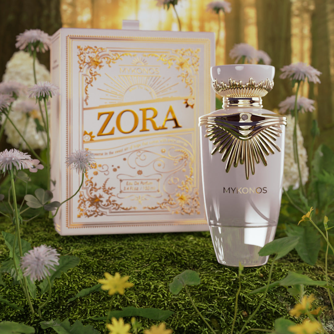 Mykonos Zora Eau de Parfum – bottle and box